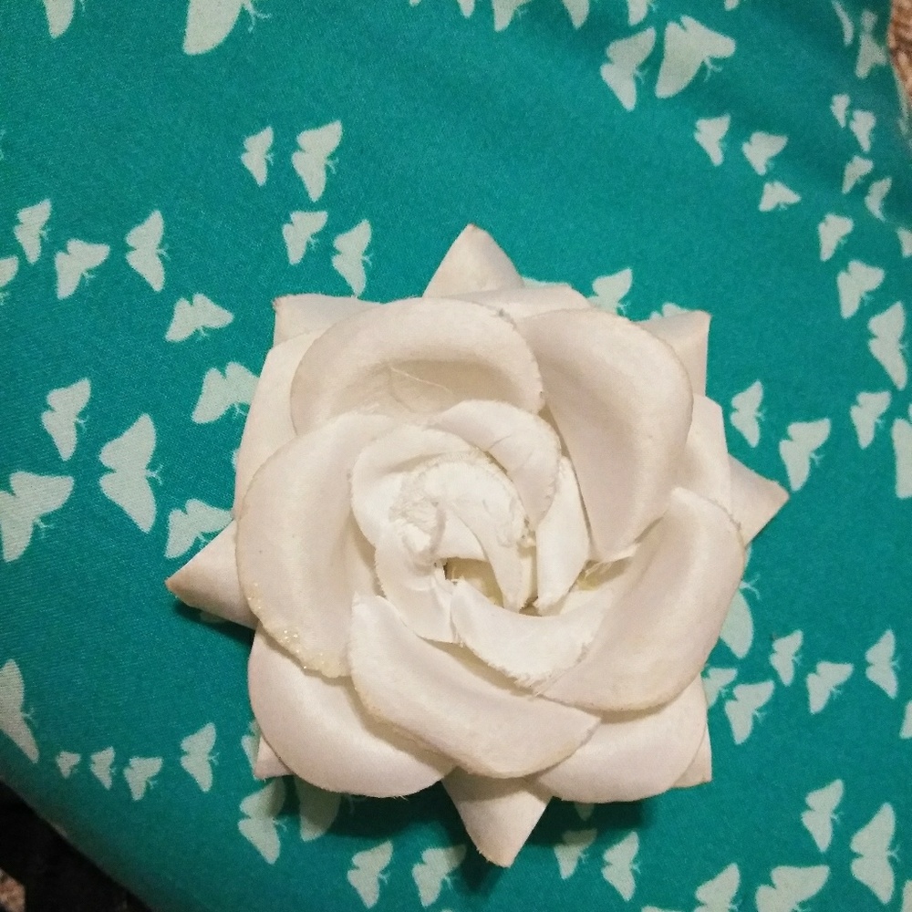 White hair rose